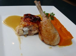 Poulet brais  l'orange et au gingembre