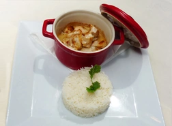 Curry de poulet au lait de coco